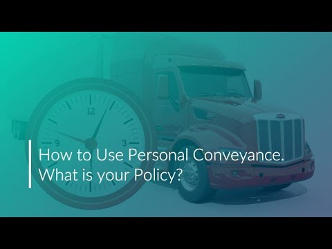 dot personal conveyance