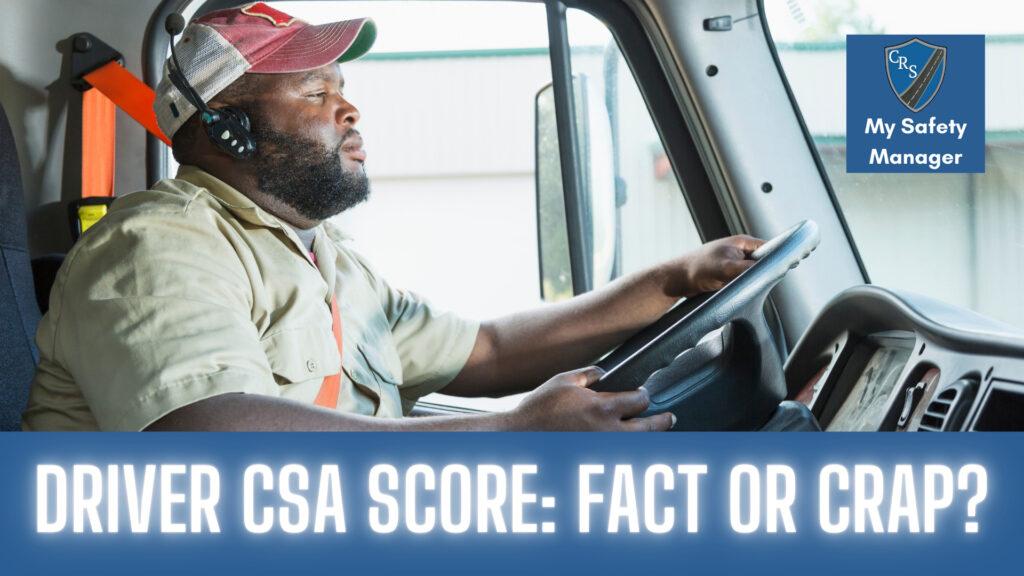 How to Check Your Csa Driver Score  