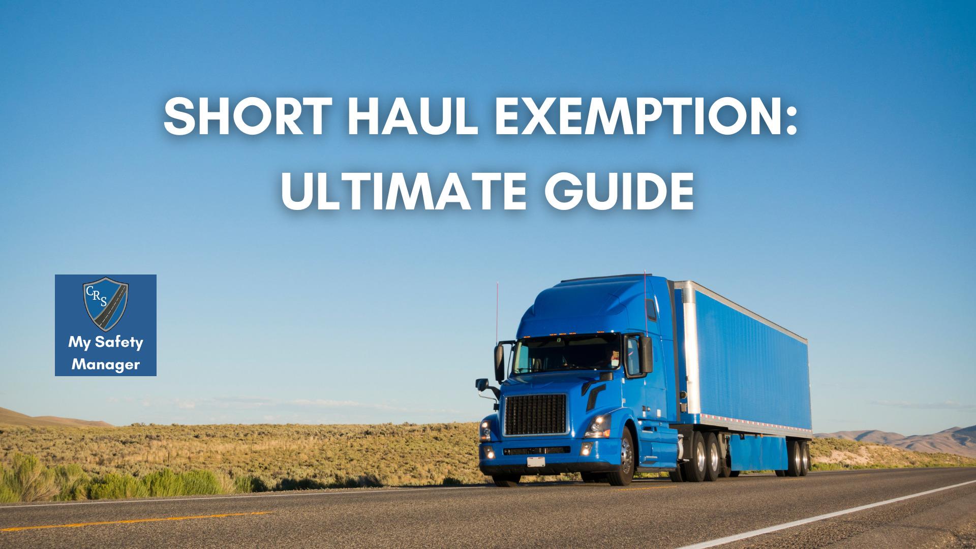 The 16-hour short-haul exemption and how to use it